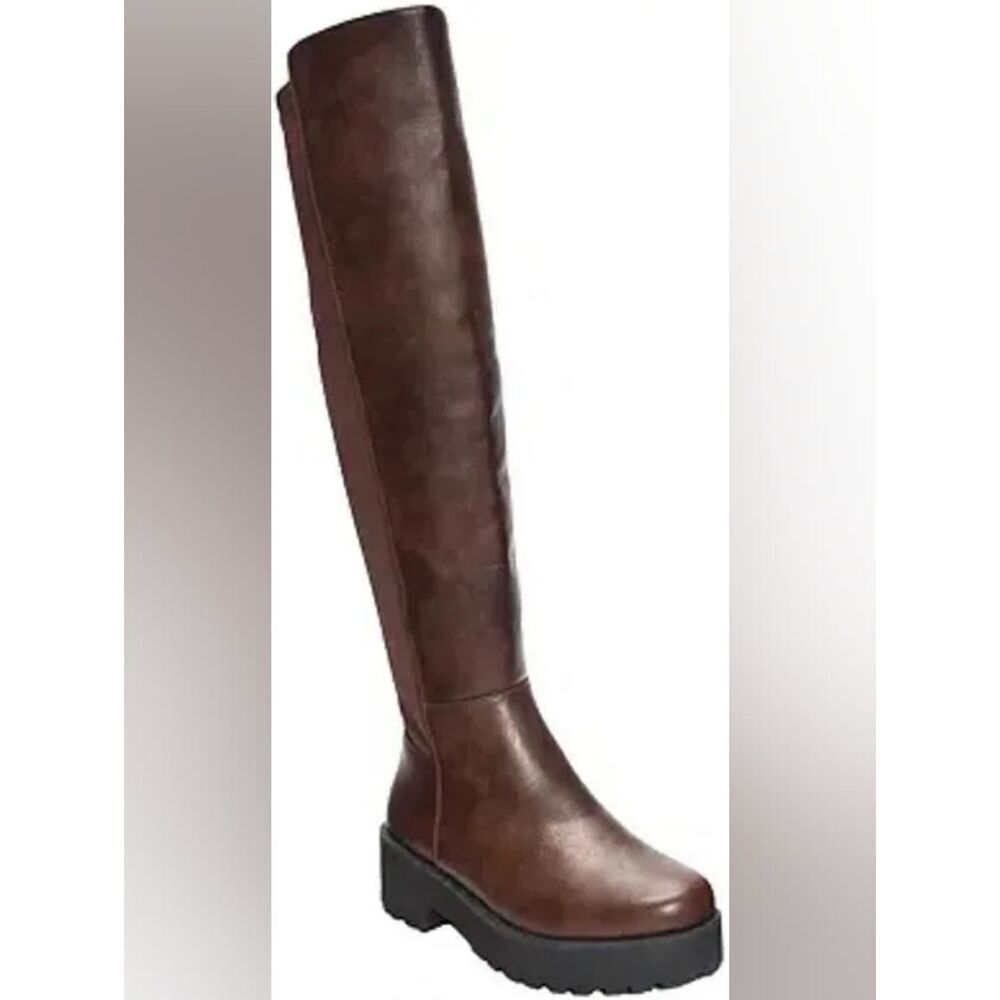 (R-4611) Dirty Laundry Womens Maybellene Chunky Heel Over the Knee Boots Sz 9.5